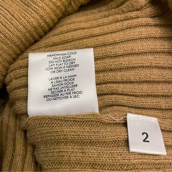 LAUREN MANOOGIAN RIB Cavorting and Cashmere DRESS IN IVORY size M - Picture 16 of 16